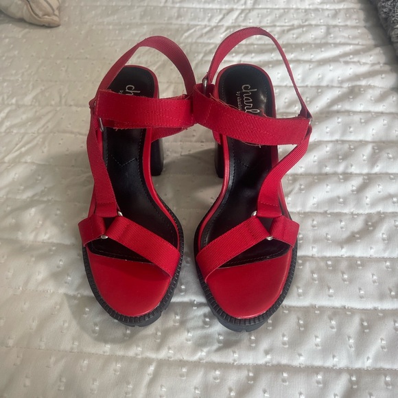 Platform Charles by Charles David Heeled Sandals - Picture 3 of 3